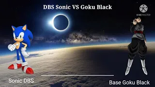 DBS Sonic VS Goku Black Power Lines