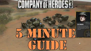 COH3 - UNITED STATES (USF) GUIDE in 5 Minutes or Less