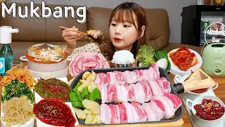 🍱때깔 美친 '삽' 겹살 정식,꽃게탕,소주먹방🍖 한식집밥st로 삼겹살 꾸워먹기👸 KOREAN HOMEMEAL MUKBANG ASMR EATINGSHOW REALSOUND 요리 먹방