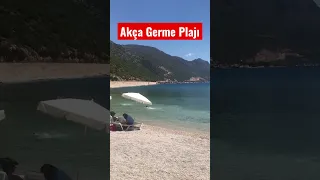 Akça Germe Plajı şimdilik sakin!