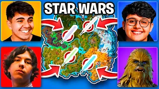 4 CANTOS no STAR WARS x FORTNITE!