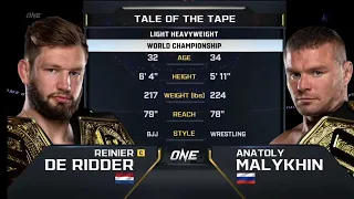 De Ridder Vs Malykhin Full Fight(Malykhin beats De Ridder by KO)