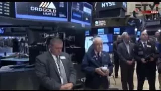 Фондовая биржа в Нью-Йорке замерла на минуту в память о жертвах теракта 11 сентября