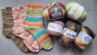 Бобинная носочная пряжа: Landlust die Sockenwolle. Готовы носки из Cool Wool 4 Sock. Покупка пряжи