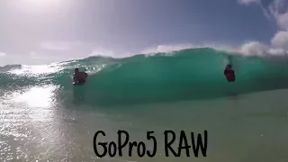 Smashed Sandys Shorebreak Bodyboarding RAW GoPro5 Clips