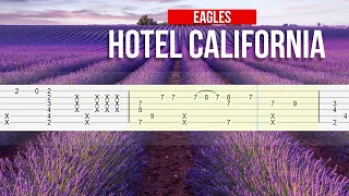 Hotel California Eagles Fingerstyle Guitar Tutorial TAB