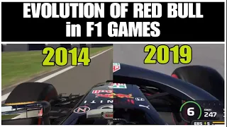 EVOLUTION OF RED BULL in F1 GAMES [2014-2019]