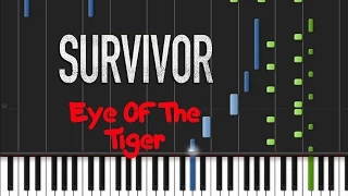 Survivor - Eye Of The Tiger [Piano Tutorial] (♫)