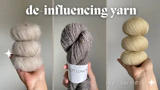 Deinfluencing yarn? Reflections on intentional yarn purchasing as I knit down my yarn stash in 2023