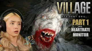 1st Playthrough w/Heartrate Monitor | Resident Evil 8 RE8 Village Part 1 Reactions Gameplay 4K