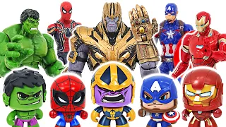 Marvel Mighty Muggs Avengers! Defeat Thanos! | DuDuPopTOY