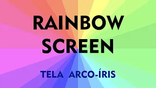 Rain Sound for Sleeping and Relaxing🌧 Rainbow Screen⏳ 11 Hours😴 Good Sleep!👑#23