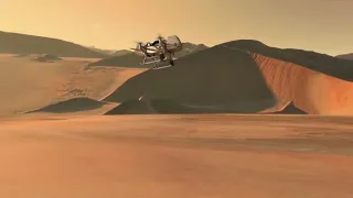 New Dragonfly Mission Flying Landing Sequence Animation