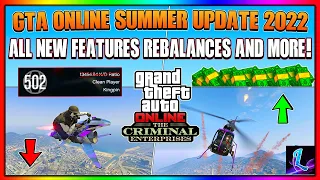 ALL NEW FEATURES IN GTA ONLINE CRIMINAL ENTERPRISES DLC!! (Oppressor Nerf, K/D removed AND MORE)