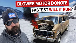 Abandoned for 20 Years! Will It Run New World Record? Stock Chevy Van Bottom End for a Blower Motor!