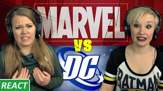 BATMAN A BUTT-STABBER?? | Girls React | Marvel vs DC