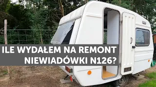 Koszt i podsumowanie budżetowego remontu przyczepki - NIEWIADÓW N126