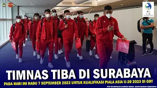 🔴 TIMNAS INDONESIA U-19 Tiba di Surabaya Untuk Kualifikasi Piala Asia U-20 2023 Pada Rabu 7/9/2022