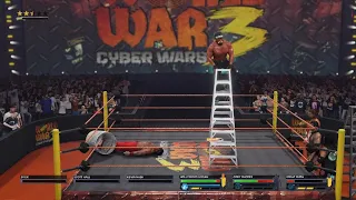 WWE 2K24 Hollywood Hogan VS The Great Muta Ladder Match World Championship