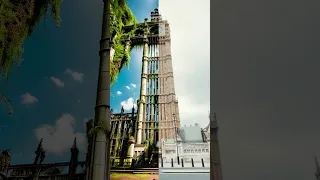 BIG BEN ABANDONED AND OVERGROWN #AI #bigben #aiart #fyp #shorts #reels #londoncity #aivideo #london