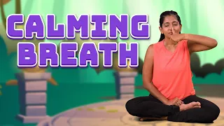 Calming Breathing Exercise for Kids | Single Nostril Breathing | Kids Yoga | Yoga Guppy