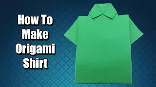 How to make Origami Shirt - Easy Paper Shirt making tutorial