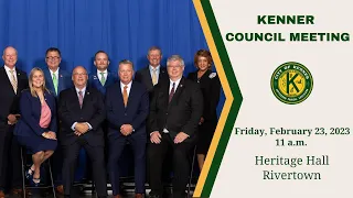 City of Kenner Council Meeting February 23, 2024