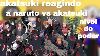 akatsuki reagindo a nivel de poder naruto vs akatsuki (recriando)