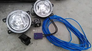 Car Fog Lamp Installation With Relay|