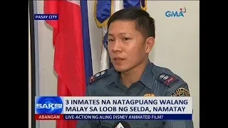 Saksi: 3 inmates na natagpuang walang malay sa loob ng selda, namatay