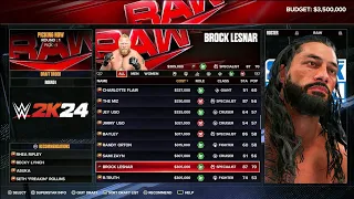 WWE 2K24 My GM Mode Draft Special #1