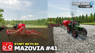 UPGRADING OUR SEEDER & PLANTER!! (Mazovia Start With $0) FS22 Timelapse # 41