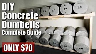 DIY Concrete Dumbbells - Complete Guide!