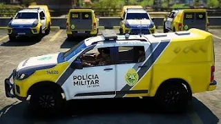 GTA 5 MOD POLICIA - ABORDAGENS COM A NOVA S10 | PATRULHAMENTO ROTAM PMPR NAS RUAS DO GRANDE PARANA!