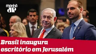 Em inauguração de escritório, Netanyahu diz que Bolsonaro prometeu transferir embaixada em 2020