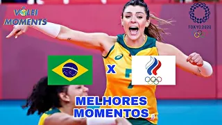 Brasil x Russia | Quartas De Final | Vôlei Feminino Olimpíadas De TOKYO 2020 | Leia a Descrição