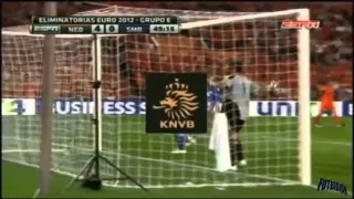 Netherlands vs San Marino 11-0 Euro 2012 Qualifiers [02/09/11] All Goals