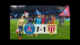 PSG VS MONACO 7-1 │15-04-2018│ RESUMEN COMPLETO HD ⚽ [TOP SOCCER]