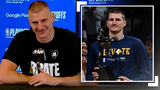 Nikola Jokic Full Presser After Winning The 2023-2024 #KiaMVP Award!