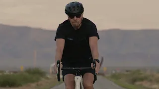 Virgin Galactic Unity 22 - Richard Branson rides bike to Spaceport America