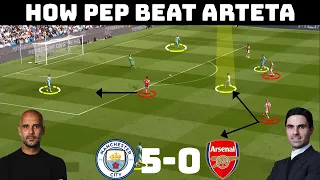 Tactical Analysis : Manchester City 5 - 0 Arsenal | Complete Domination By Guardiola |