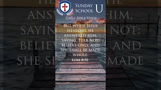 Daily Bible Verse - Luke 8:50