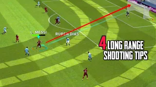 4 Tips To Score Goals Easily From Long Range Shots In Pes 2021 Mobile