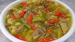 RESEP ASEM-ASEM DAGING KUAHNYA SEGER BANGET BUMBUNYA CUMA DI IRIS