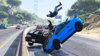 GTA 5 Slow Motion Motorcycle Crashes Episode 03