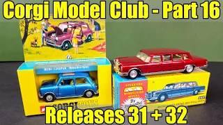 Corgi Model Club - Part 16 - Releases 31 + 32 - #247 Mercedes Benz 600 Pullman + #334 Mini Cooper