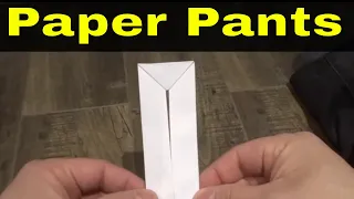 How To Make Paper Pants-Easy Origami Tutorial