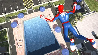 GTA 5 Water Ragdolls | SPIDERMAN Jumps/Fails ep.16 (Euphoria physics, Falls, Funny Moments)