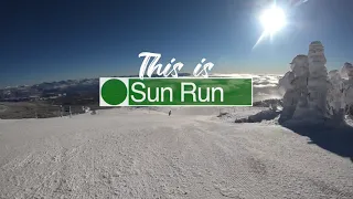 This is Sun Run POV at Big White Ski Resort (4k)