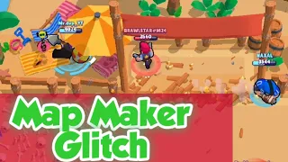 Map Maker Glitch | Brawlers in Environment | Brawl Stars